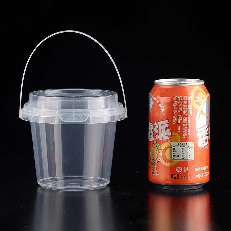 网红一次性冰粉桶凉粉专用杯桶杨梅圆盒打包汤圆冰芋手提白碗商用