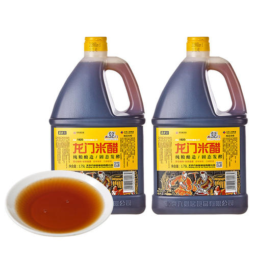 六必居龙门米醋1.75L桶 厨房做菜用白醋饺子醋中华老字号