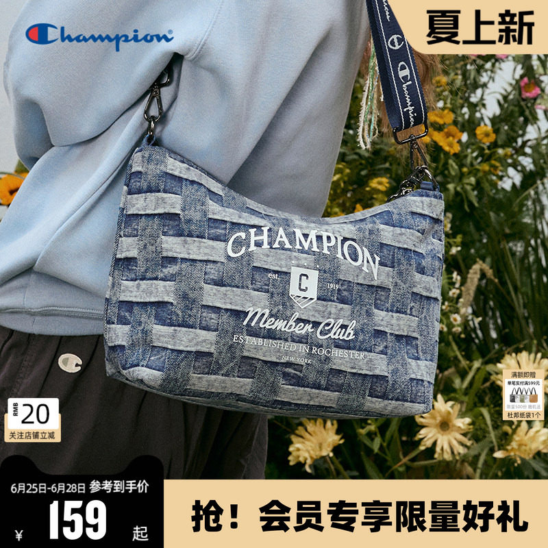 Champion冠军单柄斜挎包新款幸运饼干包女满印腋下包通勤单肩包夏
