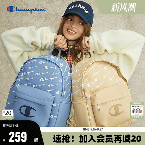 Champion大容量老花双肩包