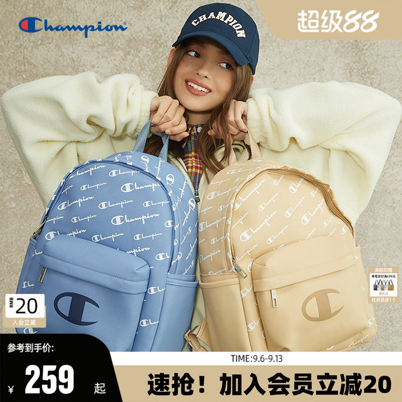 Champion大容量老花双肩包										