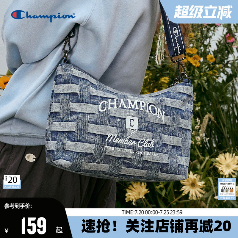 Champion冠军单柄斜挎包新款幸运饼干包女满印腋下包通勤单肩包夏
