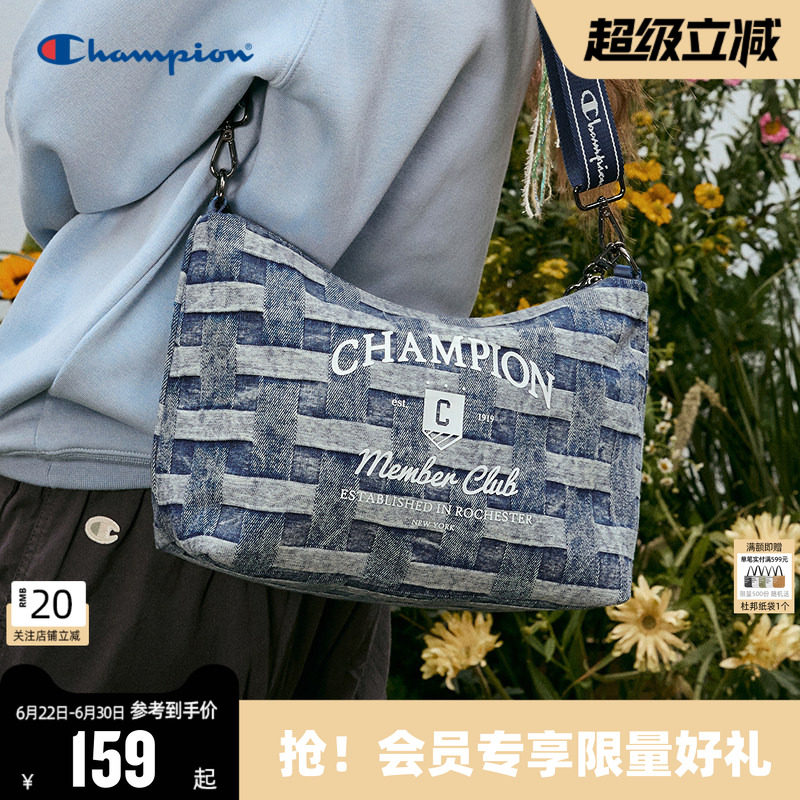 Champion冠军单柄斜挎包新款幸运饼干包女满印腋下包通勤单肩包夏