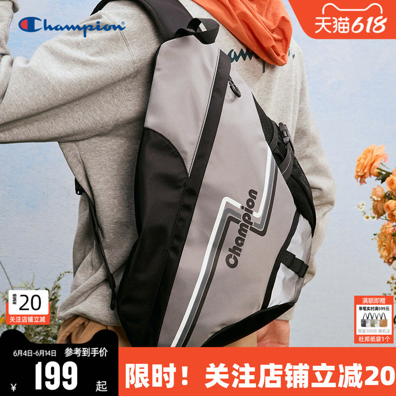 Champion冠军新款斜挎包腰包胸包弓箭包休闲运动包潮牌男夏季