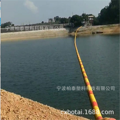 水电站拦污排实心浮筒 发泡水上浮筒 500米水库警戒线浮筒