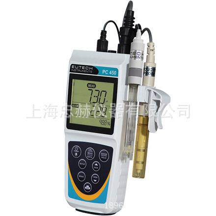PC450便携式pH/ORP/电导率/总固体溶解度/盐度/温度测量仪