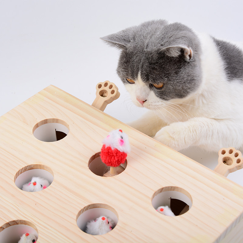 喵仙儿打地鼠猫玩具益智猫玩具逗猫玩具猫捉老鼠宠物玩具包邮
