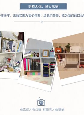 多功能电脑桌面桌上置物架木质双层储物书架简易学生书柜WW265