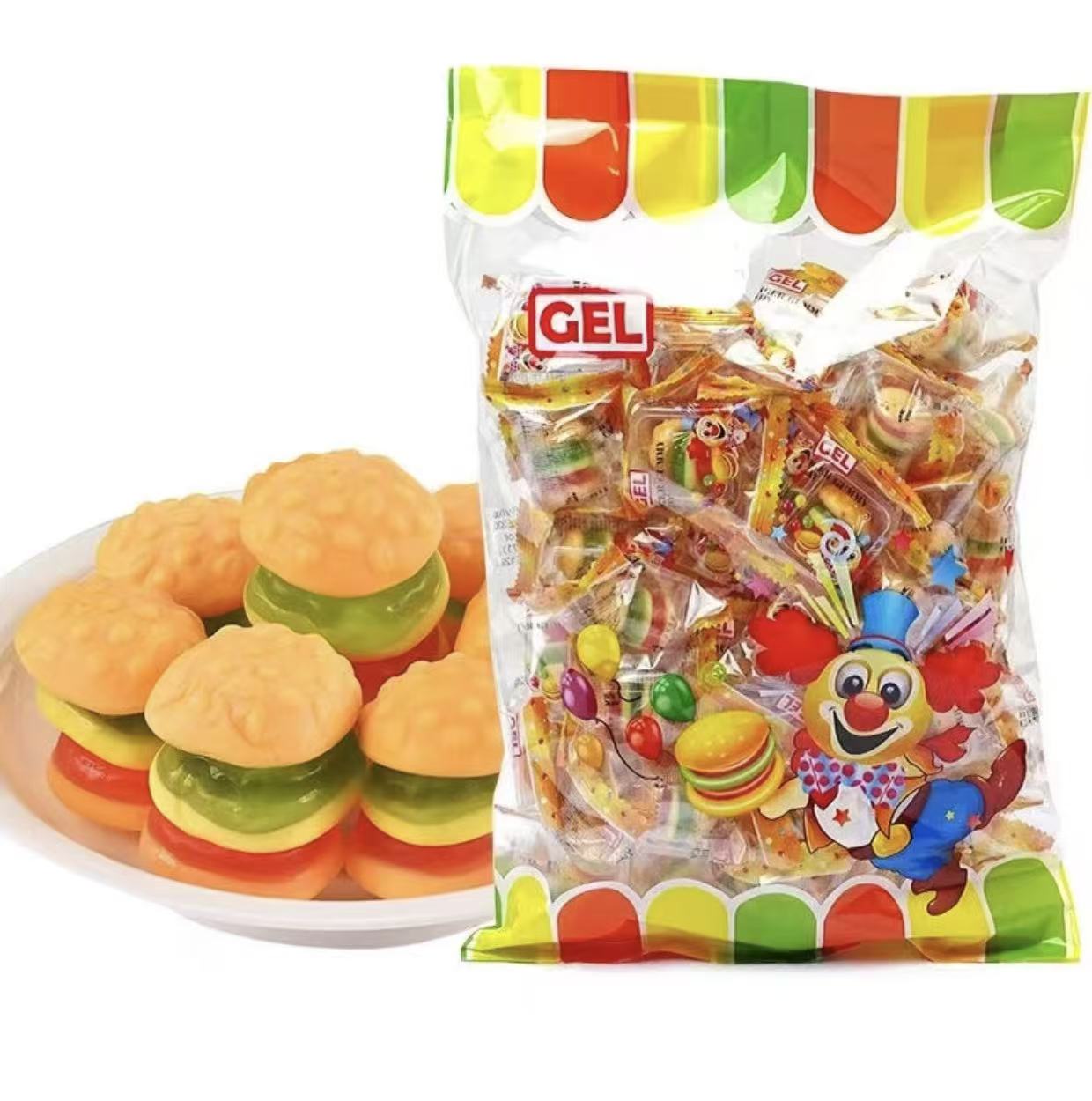 香港GEL汉堡包造型橡皮糖