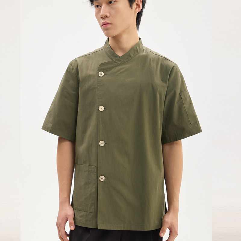 全棉烘焙厨师服手作店服务员工服