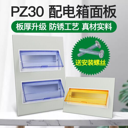 配电箱盖板家用pz30电表箱面板强电箱电箱盖板盒配件空开照明盖子