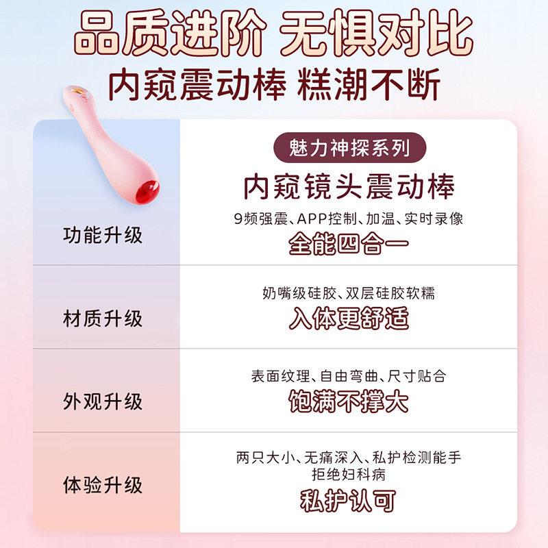 假阳具女用可视窥阴震动棒阴道内窥镜肛塞男自慰器成人大尺度玩具