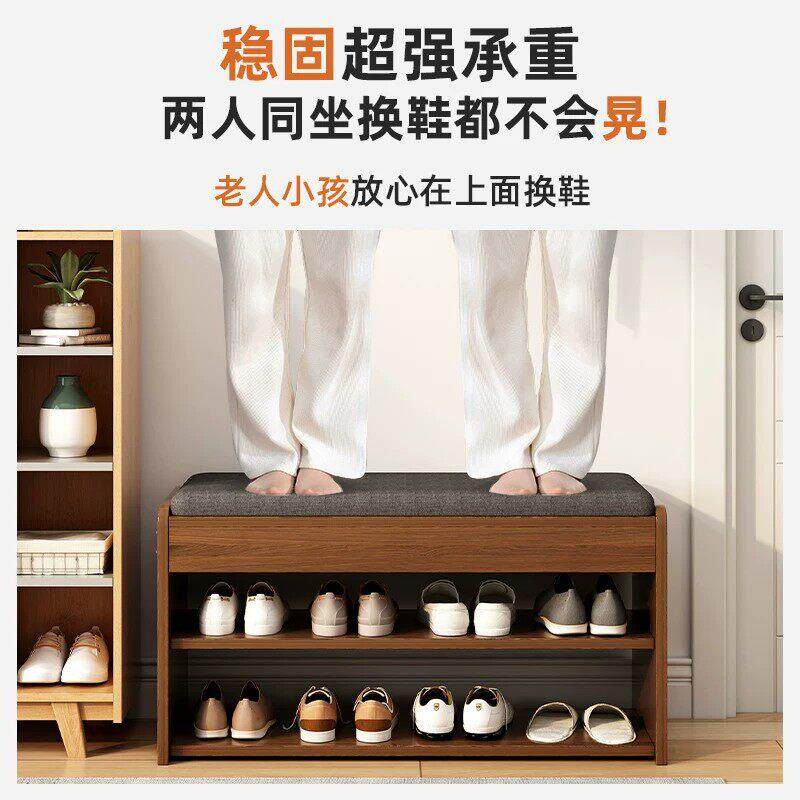 鞋架家用小门室内架窄置物架玄关口换鞋凳凳00一体防尘收纳门外鞋
