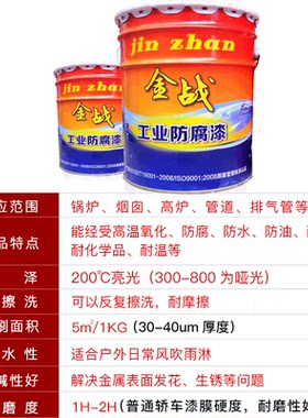 耐高温油漆暖气片锅炉烟囱耐热漆 无机富锌底漆有机硅漆200-800度