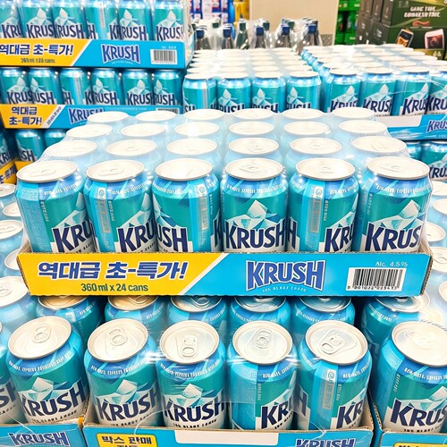 韩国直邮KRUSH啤酒aespa刘知珉同款Karina柳智敏代言箱装商超版