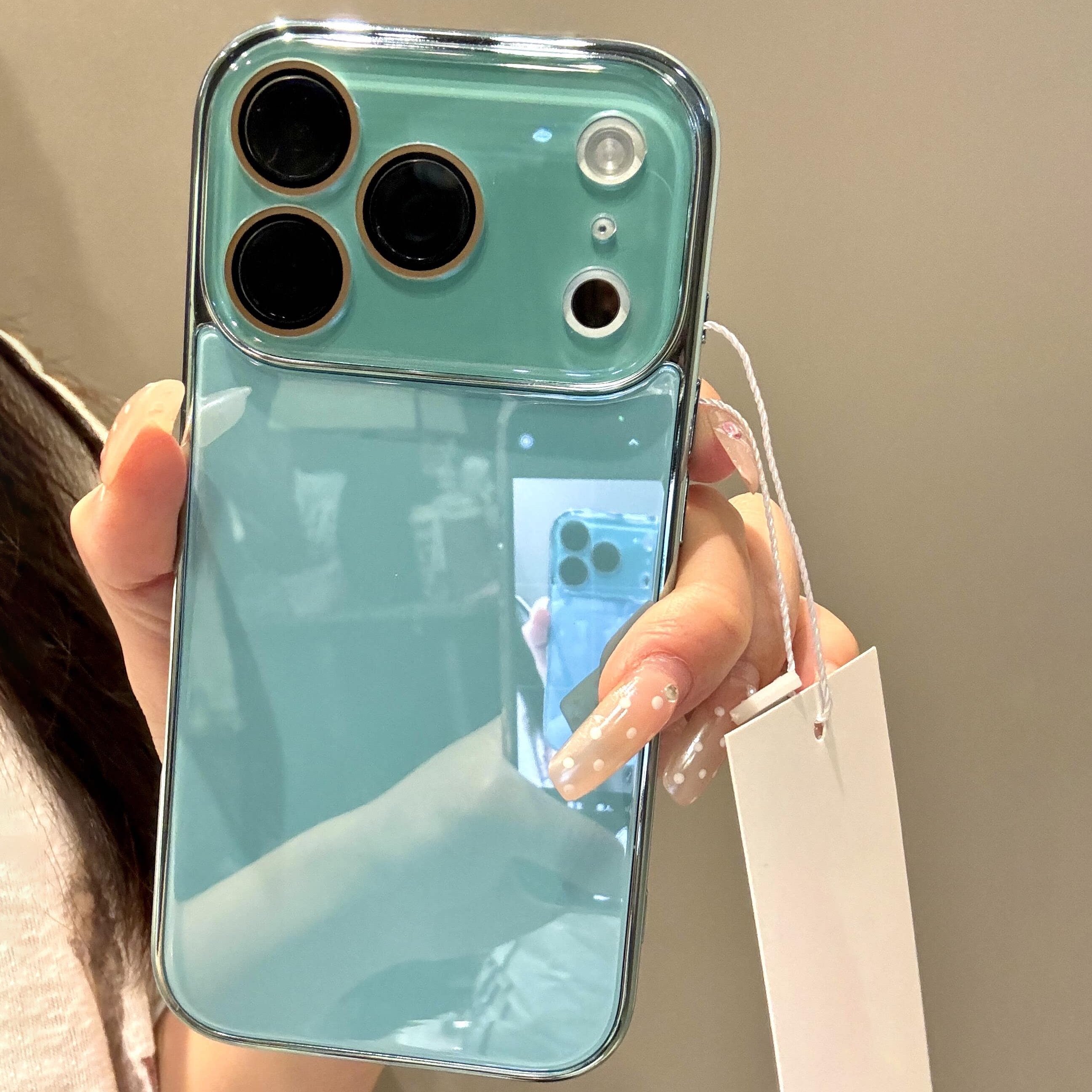 适用于苹果17promax手机壳iphone16电镀蓝光玻璃壳15极简新款14情侣13全包镜头17pro超火爆款16pro防摔手机套