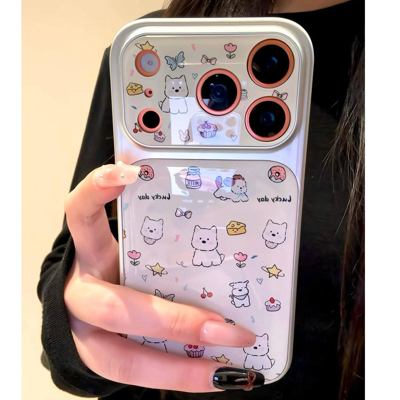 韩系ins风西高地手机壳适用IPhone17Pro新款苹果17Air磁吸16/15Pro情侣14小众不撞壳13promax玻璃小狗保护套
