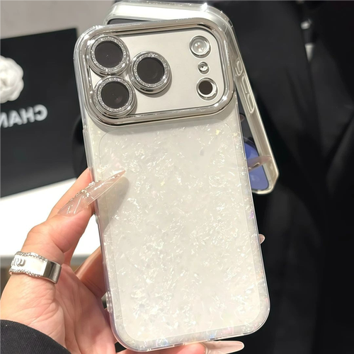 IPhone17promax韩风贝壳纹手机壳