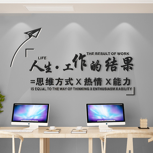 稻盛和夫六项精进实践办公室墙面装饰布置M文化背景墙贴纸挂画标