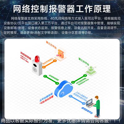 线报无有线网络报警器一键联动声光警大功4G联HXA-B02X网R率S485
