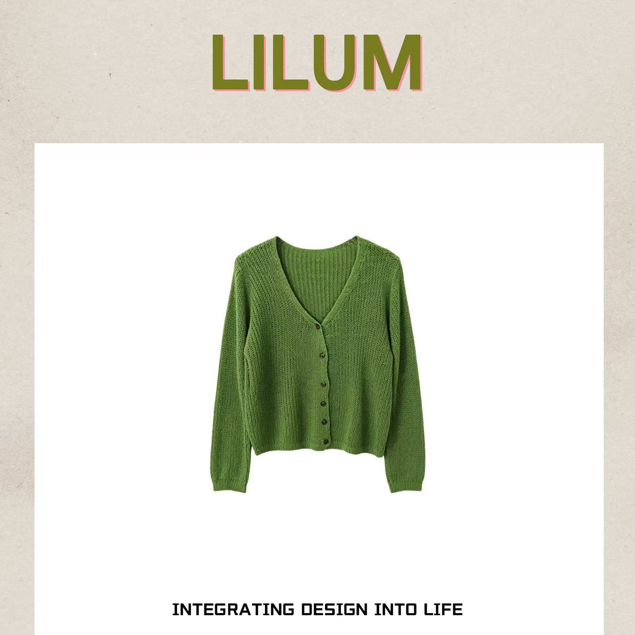 【小田直播间】LILUM厘白【素雅毛衣】时尚百搭休闲毛衣