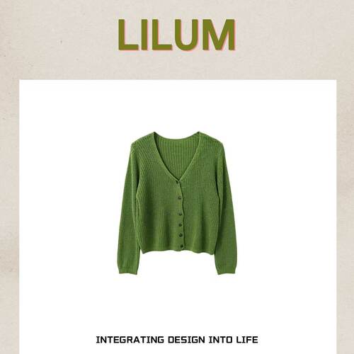 【小田直播间】LILUM厘白【素雅毛衣】时尚百搭休闲毛衣
