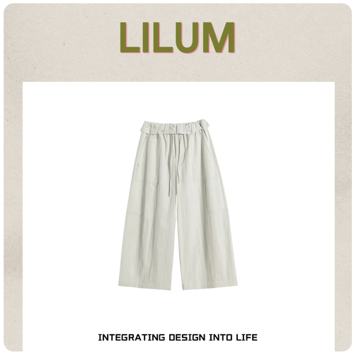 【甜甜专享】LILUM厘白【珠琉休闲裤】时尚百搭休闲裤LB1566