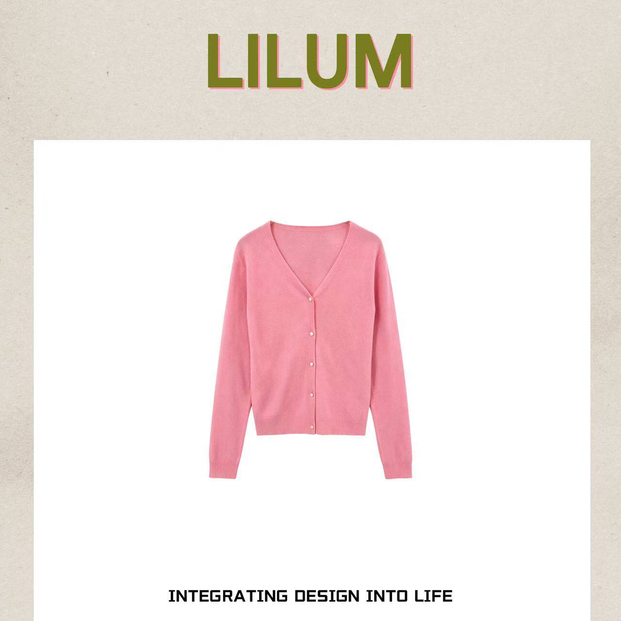 【小田直播间】LILUM厘白【慕斯感】时尚百搭休闲毛衣