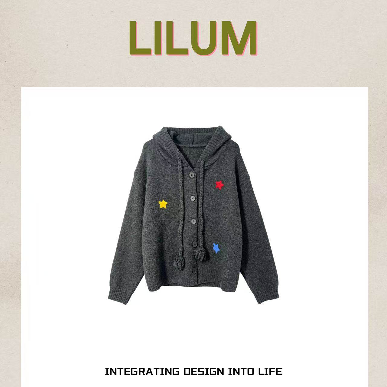 【小田直播间】LILUM厘白【凯利毛衣】时尚百搭休闲毛衣