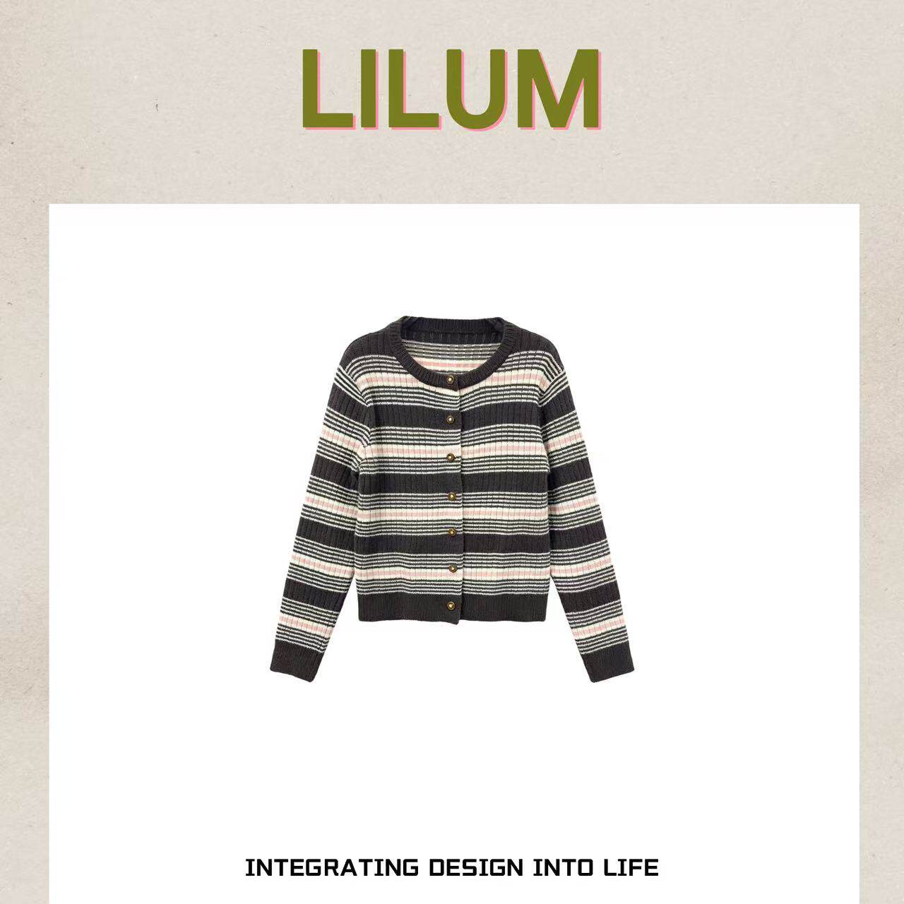 【小田直播间】LILUM厘白【漫卷毛衣】时尚百搭休闲毛衣