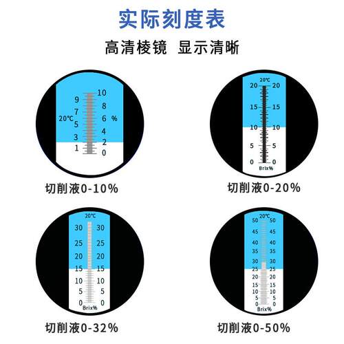切削液浓度测量仪乳化液淬火液折光冷却液检测高精度手持浓度计仪