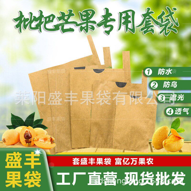 芒果套袋专用袋枇杷柚子金煌芒双层加厚套袋贵妃青芒防虫防晒袋子
