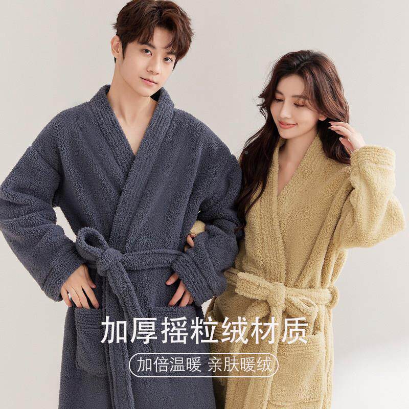 袍洗完澡穿加的浴情侣一对吸水速干厚女男衣士游泳浴202VNE6新款