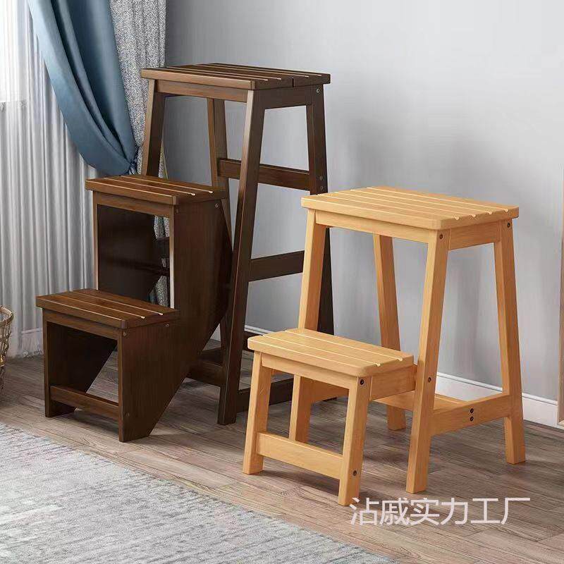多功能梯凳家用室内二三步登梯子简约可折叠楼梯椅两用换鞋凳子