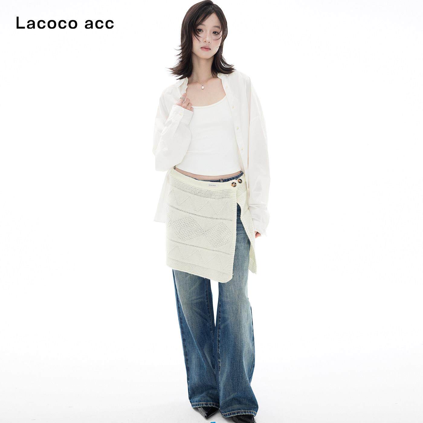 a髦cocoYWZ复古时针织披肩女026秋冬新款多2功能保暖百搭L围巾披