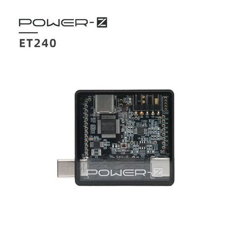 CAHRGERLAB POWER-Z ET240嗅探器PD包解码DP消息USB4边带消息