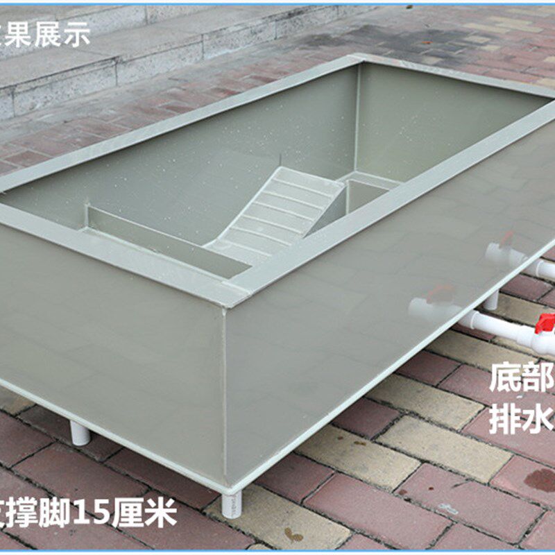 龟池养殖箱家用大型龟苗小龟带晒台喂食区龟缸龟箱南石龟草龟巴龟