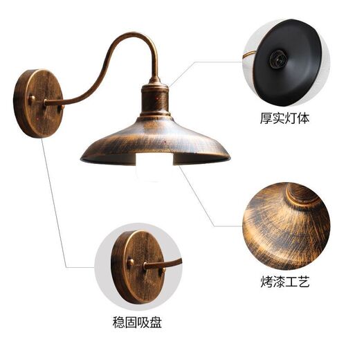 美式壁灯户外门口防水别墅庭院壁灯复F古阳台灯外墙灯室外照明灯