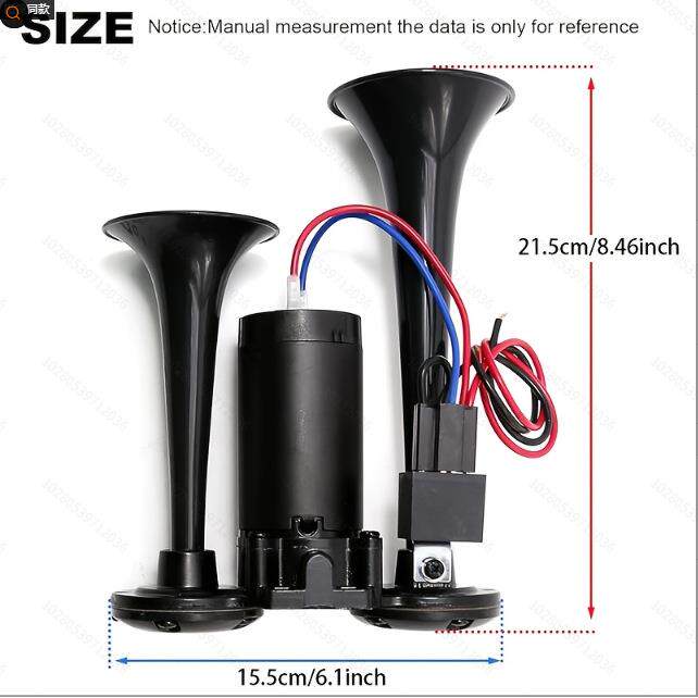 122V/电4V通双管气喇用双管喇叭控喇叭用于汽气车货车卡车摩托车
