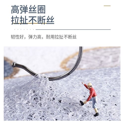 创意撞色入户门地垫pvc丝圈可裁剪防滑垫门口脚垫地毯门垫子进门