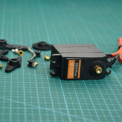 DS3115 15KG金属齿轮 金属 数码舵机 大扭力数字舵机 防溅水