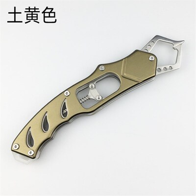 夜光控鱼器防锈铝合金鱼嘴唇夹防挣脱钓鱼抓取器渔钳工具现货