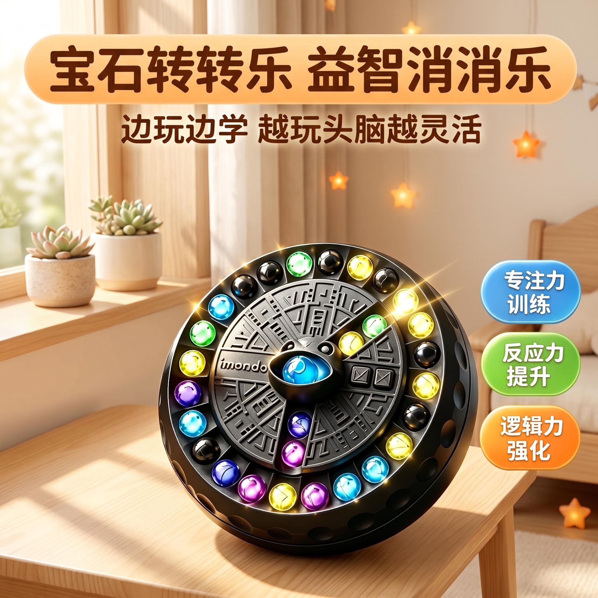 艾蒙岛宝石转转乐益智思维玩具