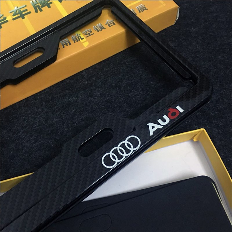 车牌架适用A4L改装A3Q3Q5Q7Q2L奥迪A6L车牌架托边框新交规牌照框