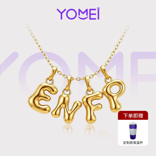 YOMEI黄金小克重黄金吊坠