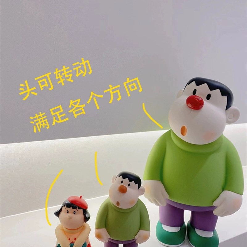 胖虎小摆件大号橱窗房屋走廊尽头装饰家庭装饰品乔迁新居礼品礼物