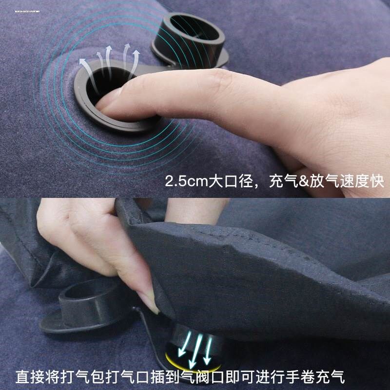便携长途旅行充气脚垫飞机必睡觉神器坐火车汽车硬座搁脚放脚凳