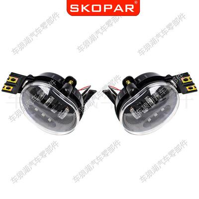 照适道奇Ram 15000 2用50 3SKOPAR500 LED黑色前杠雾灯皮卡明灯防