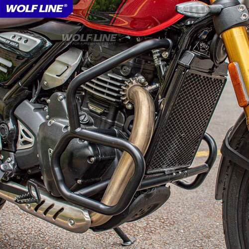 适用24-25款凯旋Speed 400改y装Scrambler 400X护杠车身防摔保险
