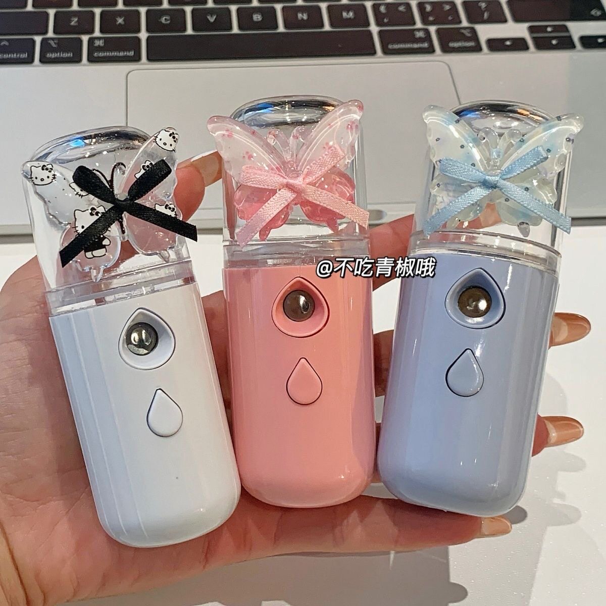 可爱蝴蝶保湿仪纳米喷雾器学生可携式充电加湿器脸部保湿冷喷蒸脸